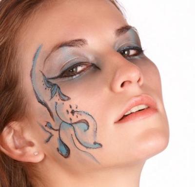 Adult and Kid Fantasy Face Paint Photos-s