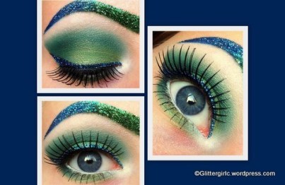 Smoky  Makeup on Com Is Sharing Topic On How To Create Sparkly Apple Eye Makeup