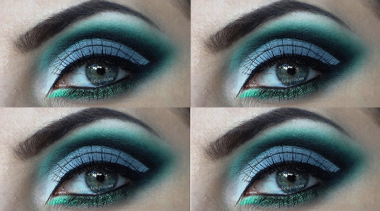 gray geen eyeshadows