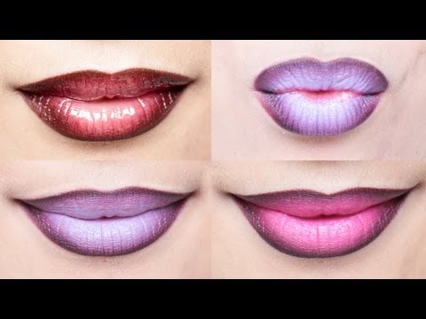 Ombre Lips Tutorial with 3 Different Styles