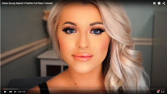 Urban Decay Naked 3 Palette Full Glam Tutorial