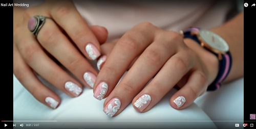 Nude with painted nails tutorial