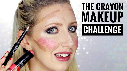 The Crayon Makeup Challenge by Sharon Farrel
