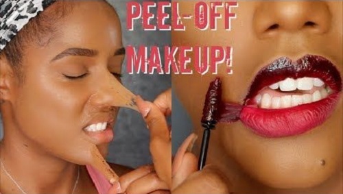 Peel Off Makeup Test
