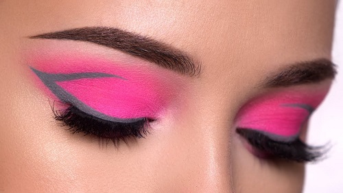 PINK Smokey Eye & GRAY Graphic Eyeliner